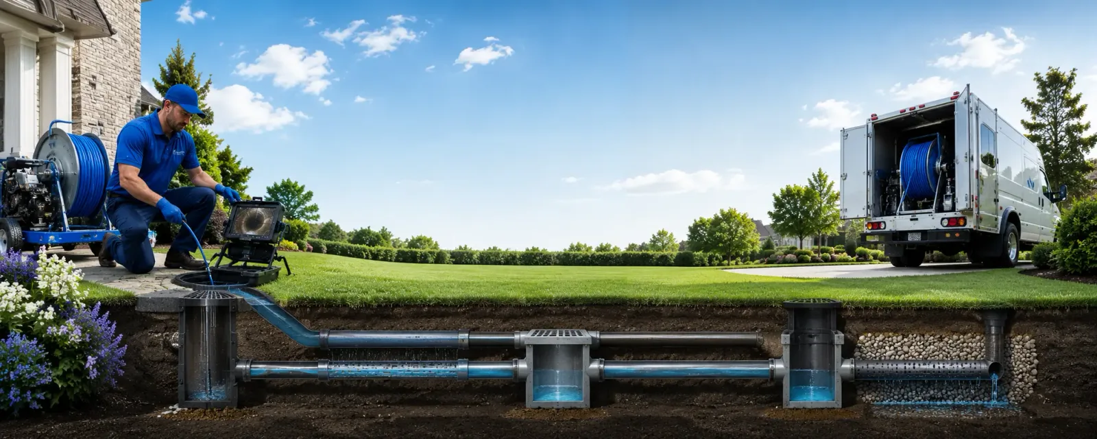 Outdoor drain cleaning information for Keyes, OK